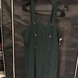 Dark green dress with buttons Orange Creek Bohme